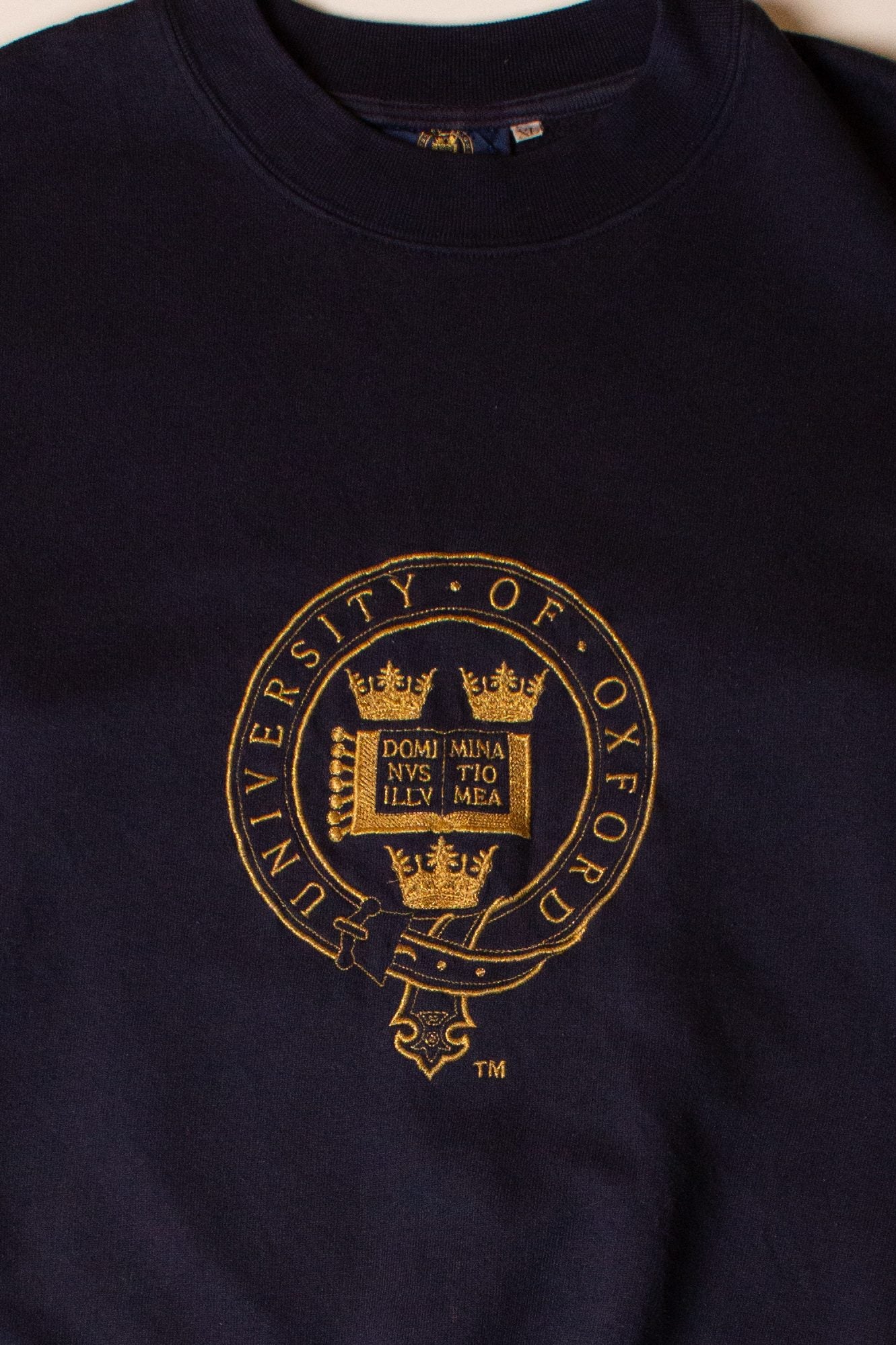 Vintage Oxford Gold Embroidered Sweatshirt (1990s)