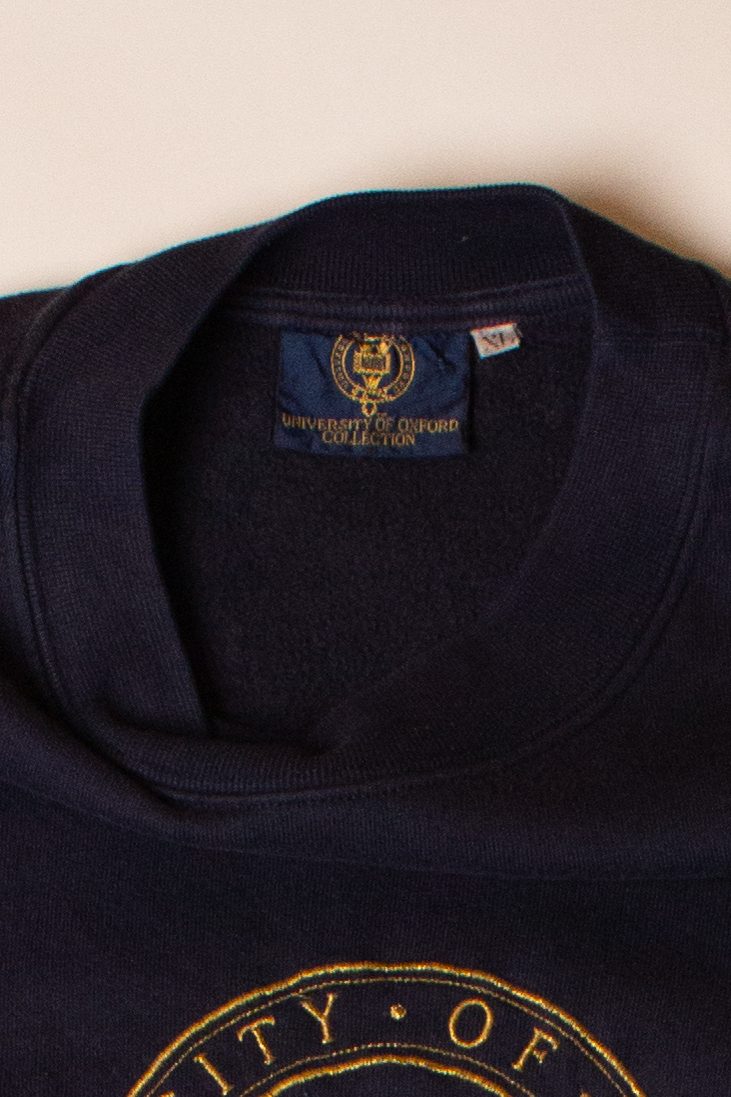 Vintage Oxford Gold Embroidered Sweatshirt (1990s)