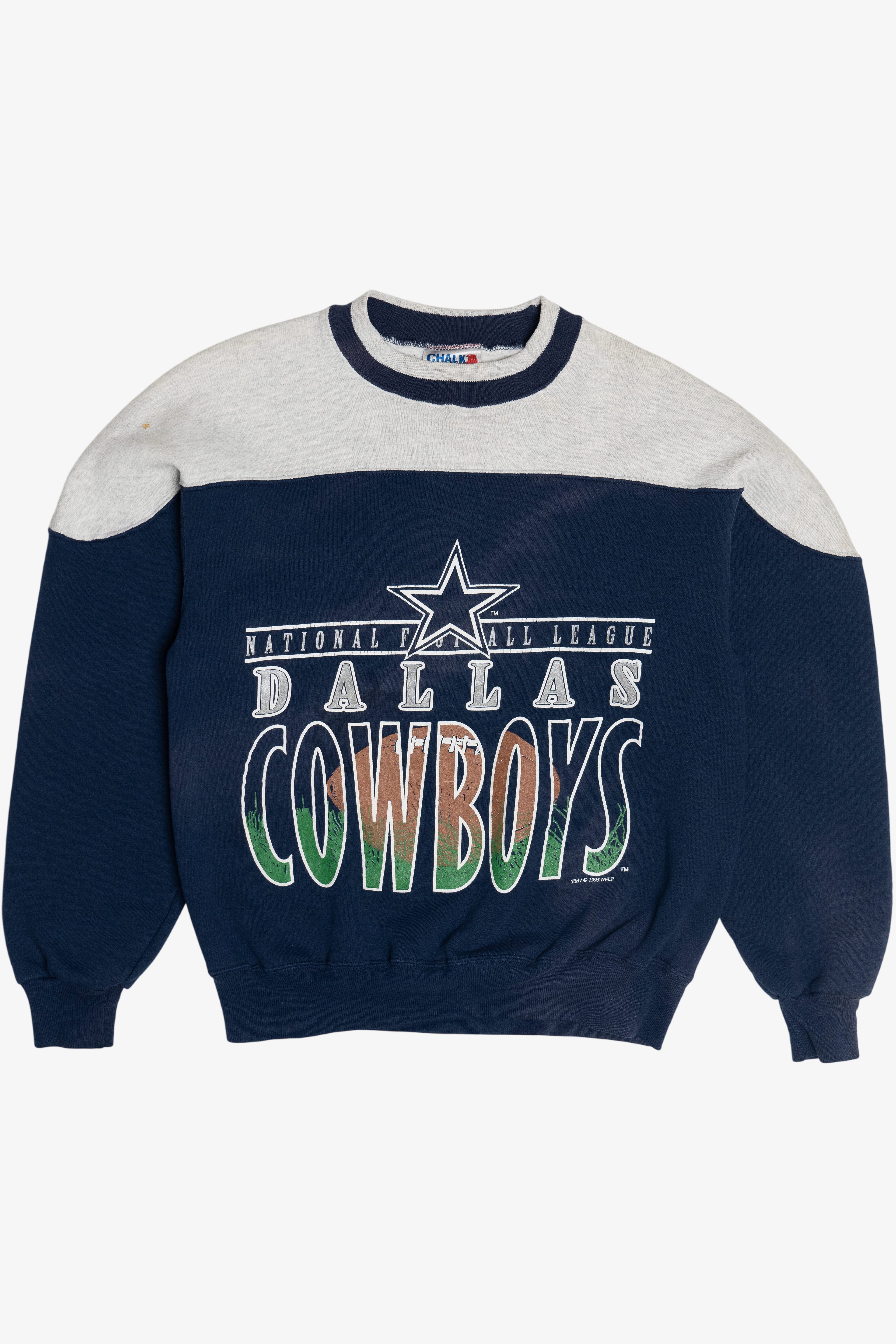 Vintage NFL Dallas Cowboys Color Block Sweatshirt (1990s)