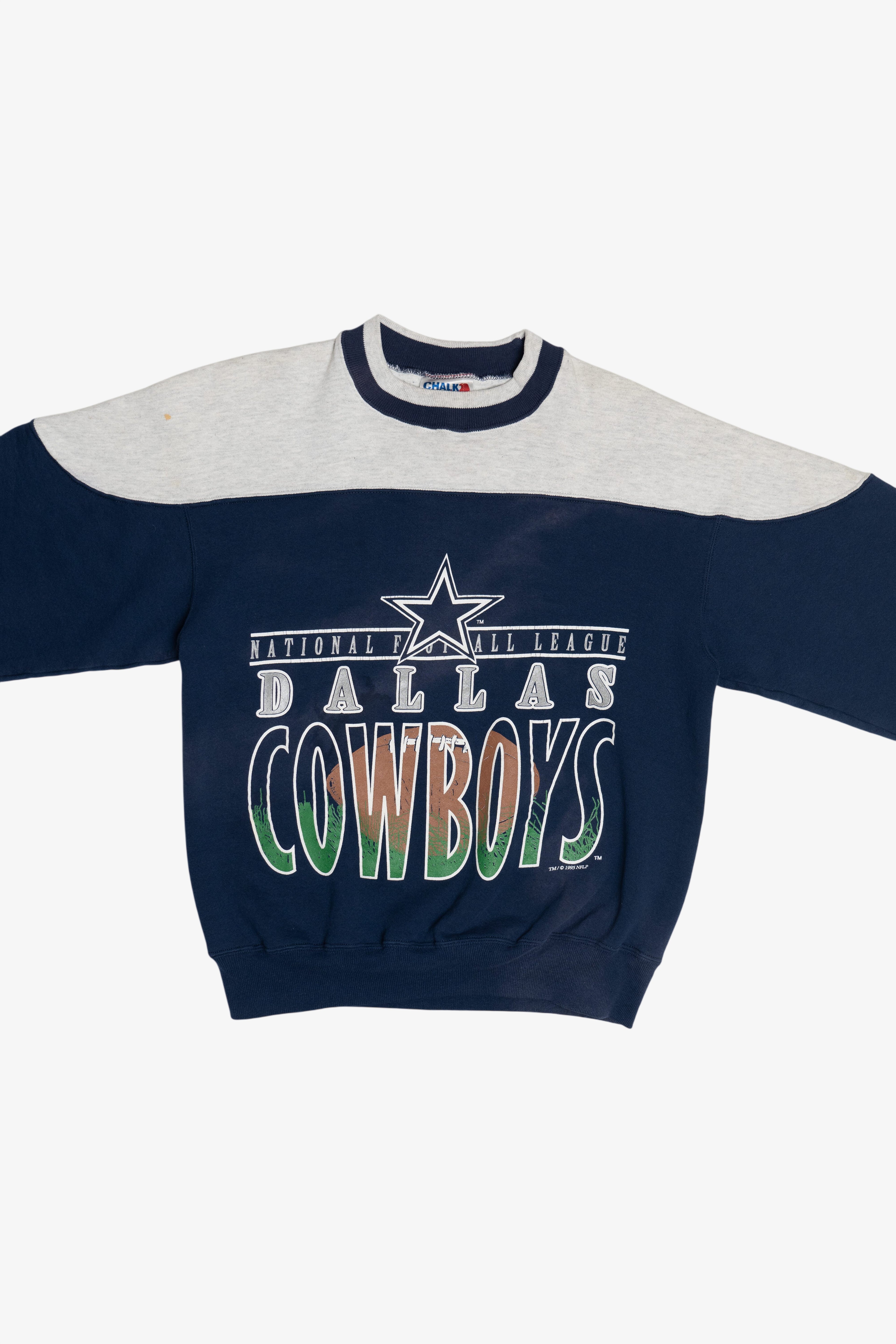 Vintage NFL Dallas Cowboys Color Block Sweatshirt (1990s)