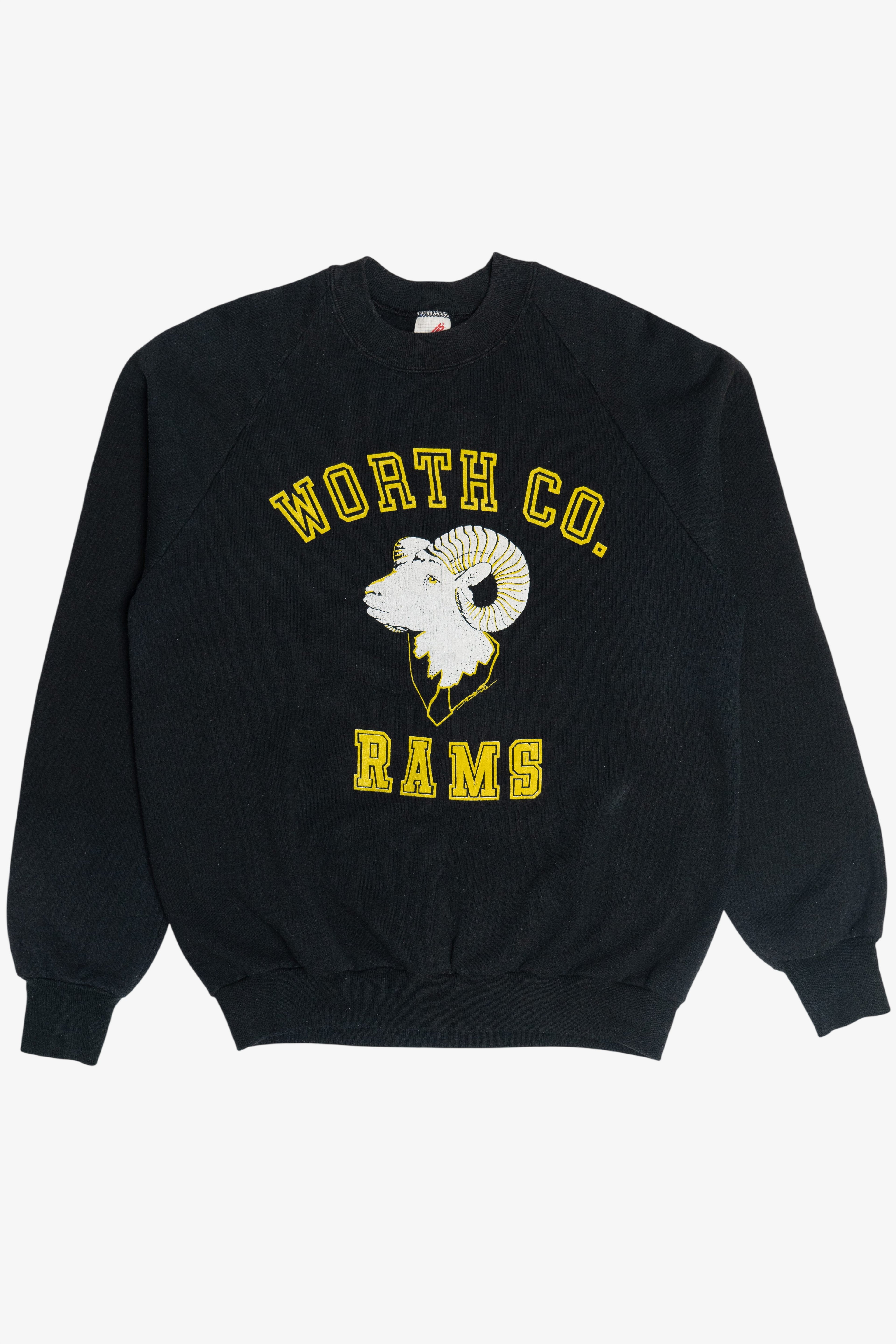 Vintage "North Co. Rams" Raglan Sweatshirt (1990s)