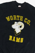Vintage "North Co. Rams" Raglan Sweatshirt (1990s)