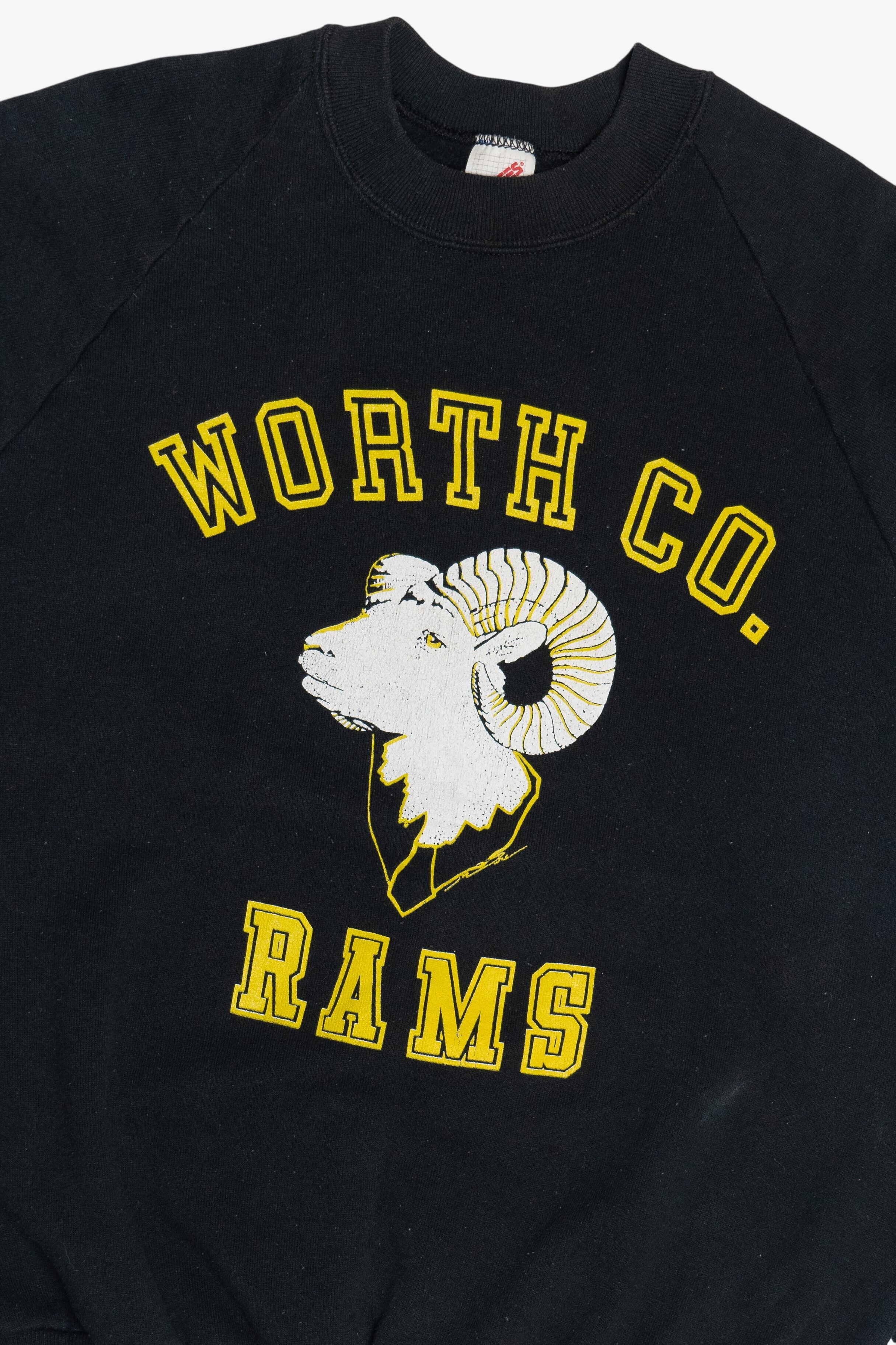 Vintage "North Co. Rams" Raglan Sweatshirt (1990s)
