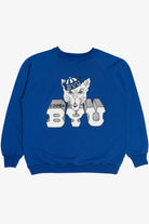 Vintage "BYU Cougars" Brigham Young University Mascot Sweatshirt (1980s)