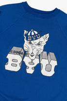 Vintage "BYU Cougars" Brigham Young University Mascot Sweatshirt (1980s)