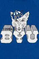 Vintage "BYU Cougars" Brigham Young University Mascot Sweatshirt (1980s)