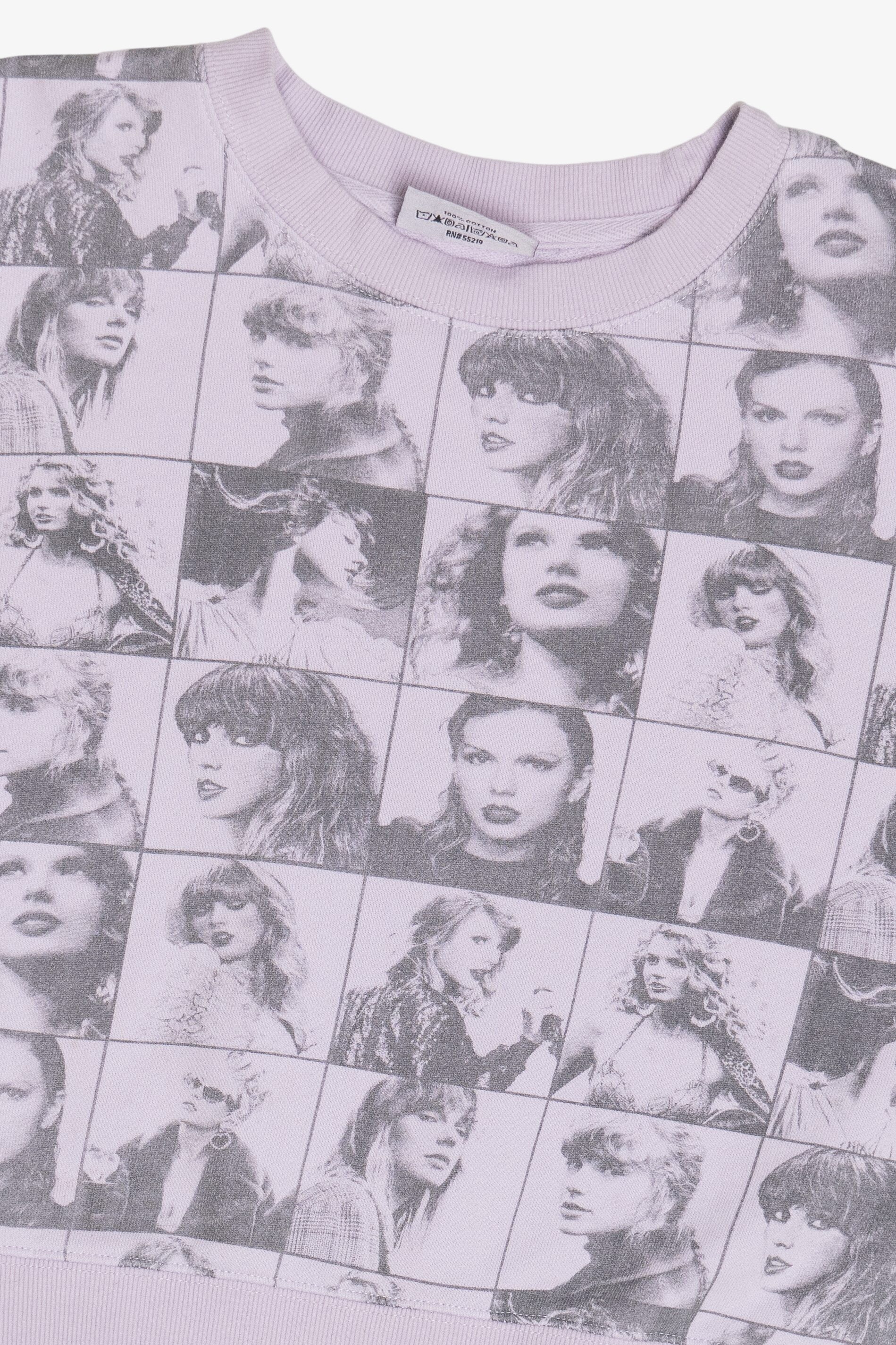 Taylor Swift The Eras Tour All Over Print Cropped Sweatshirt (2020s)