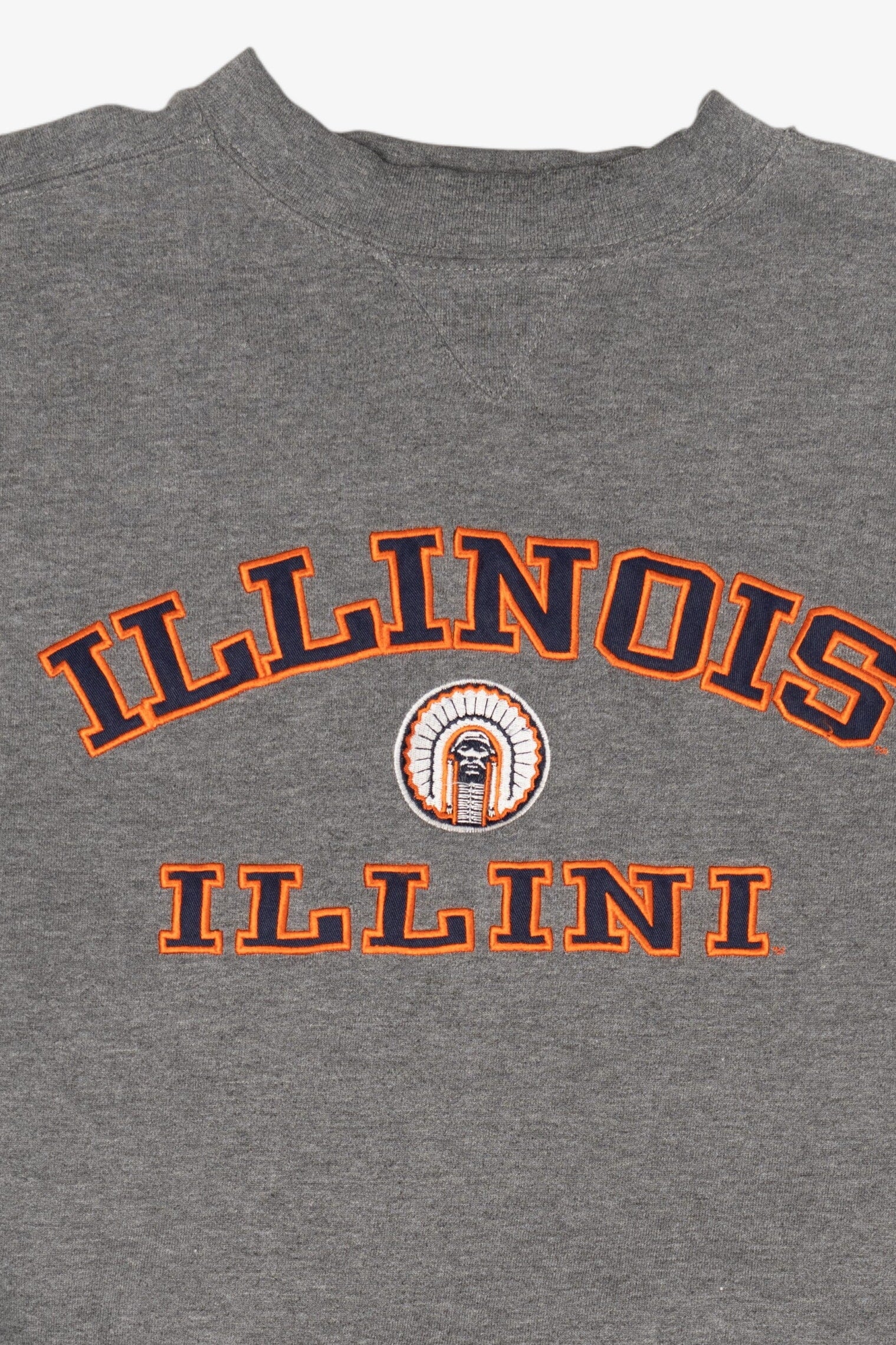 Vintage Gray Illinois Illini Sweatshirt (2000s)