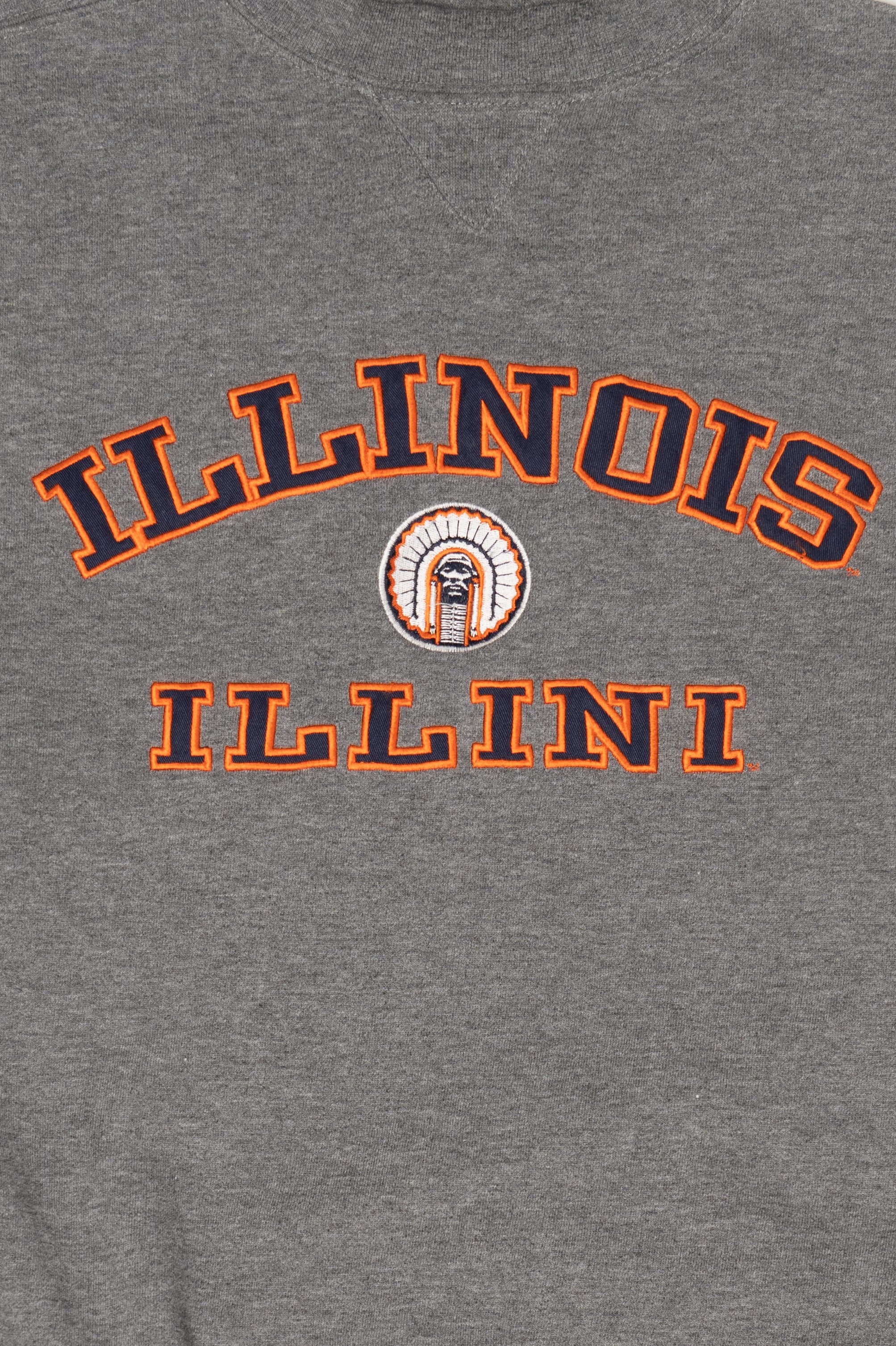 Vintage Gray Illinois Illini Sweatshirt (2000s)