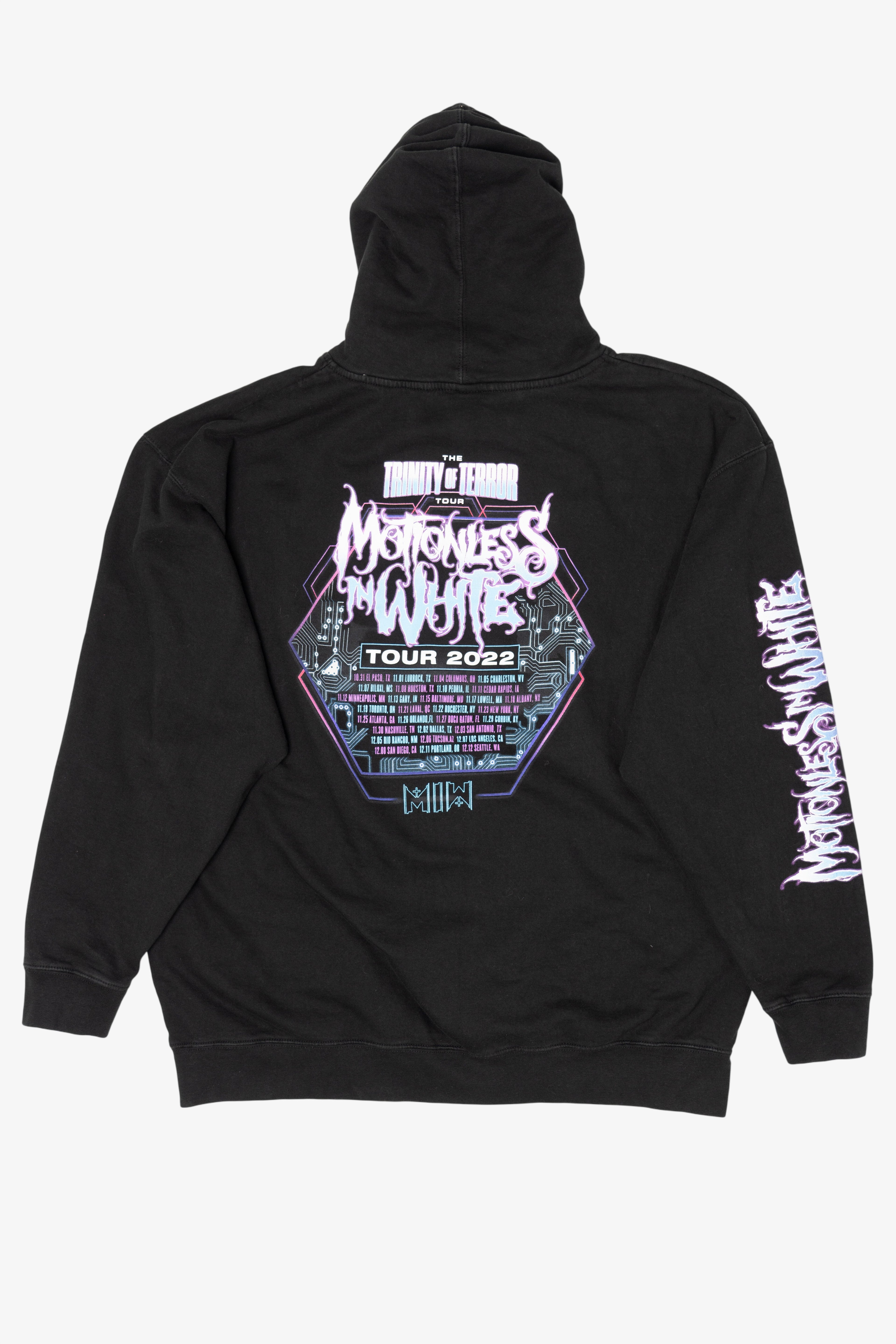 Motionless In White Trinity Of Terror Tour Hooded Sweatshirt (2020s)