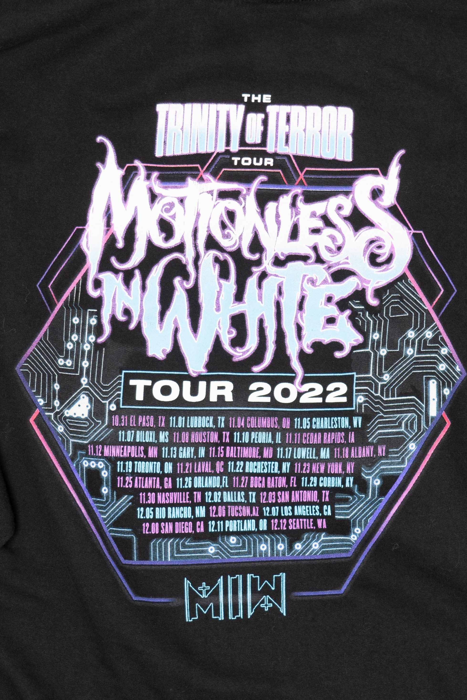 Motionless In White Trinity Of Terror Tour Hooded Sweatshirt (2020s)