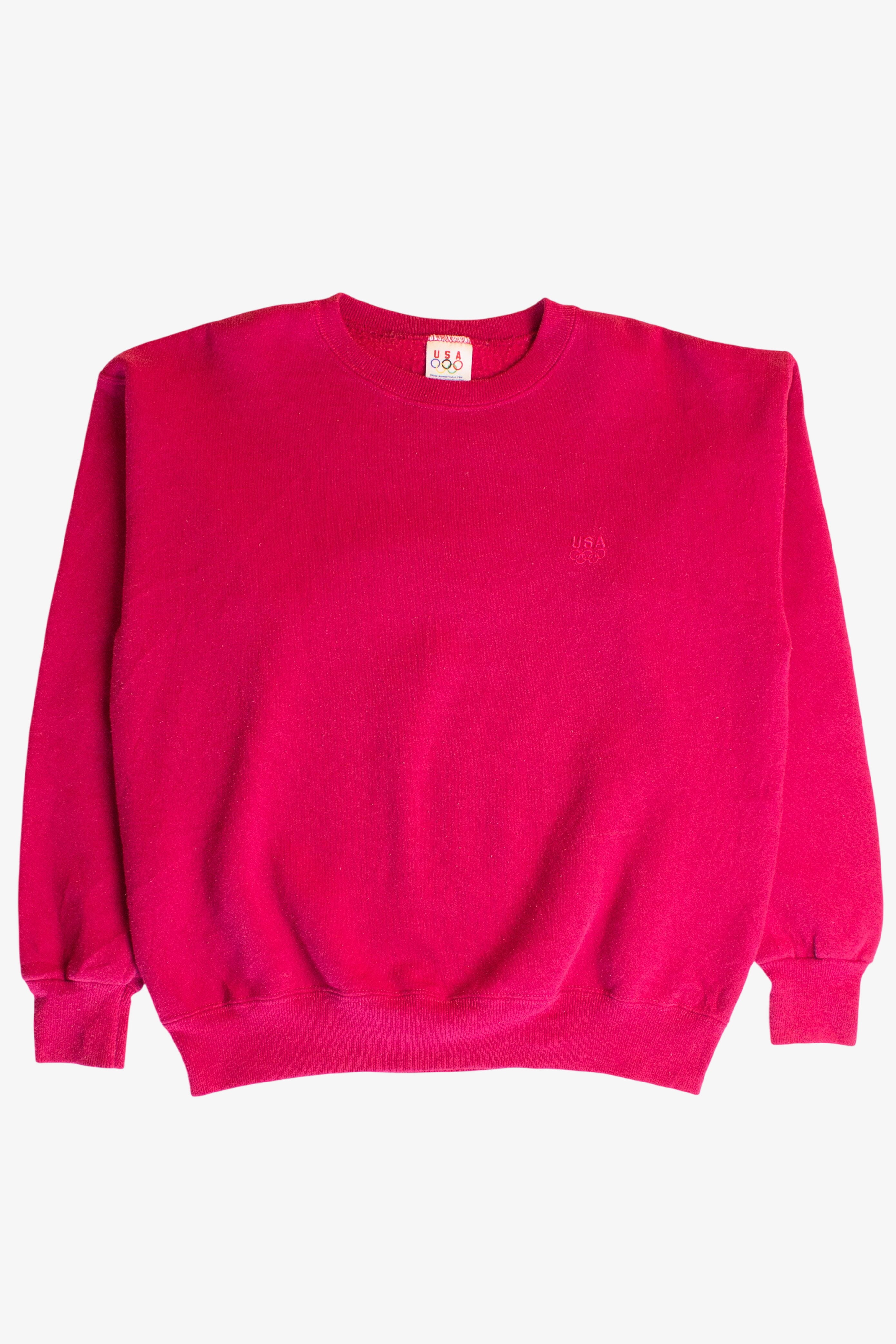 Vintage Magenta USA Olympic Sweatshirt (1990s)