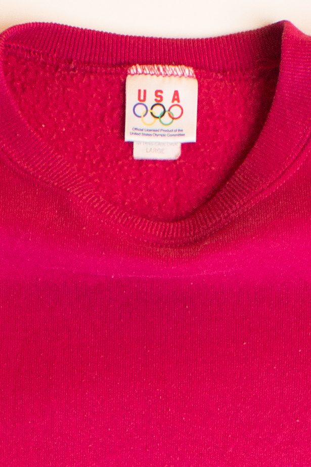 Vintage Magenta USA Olympic Sweatshirt (1990s)