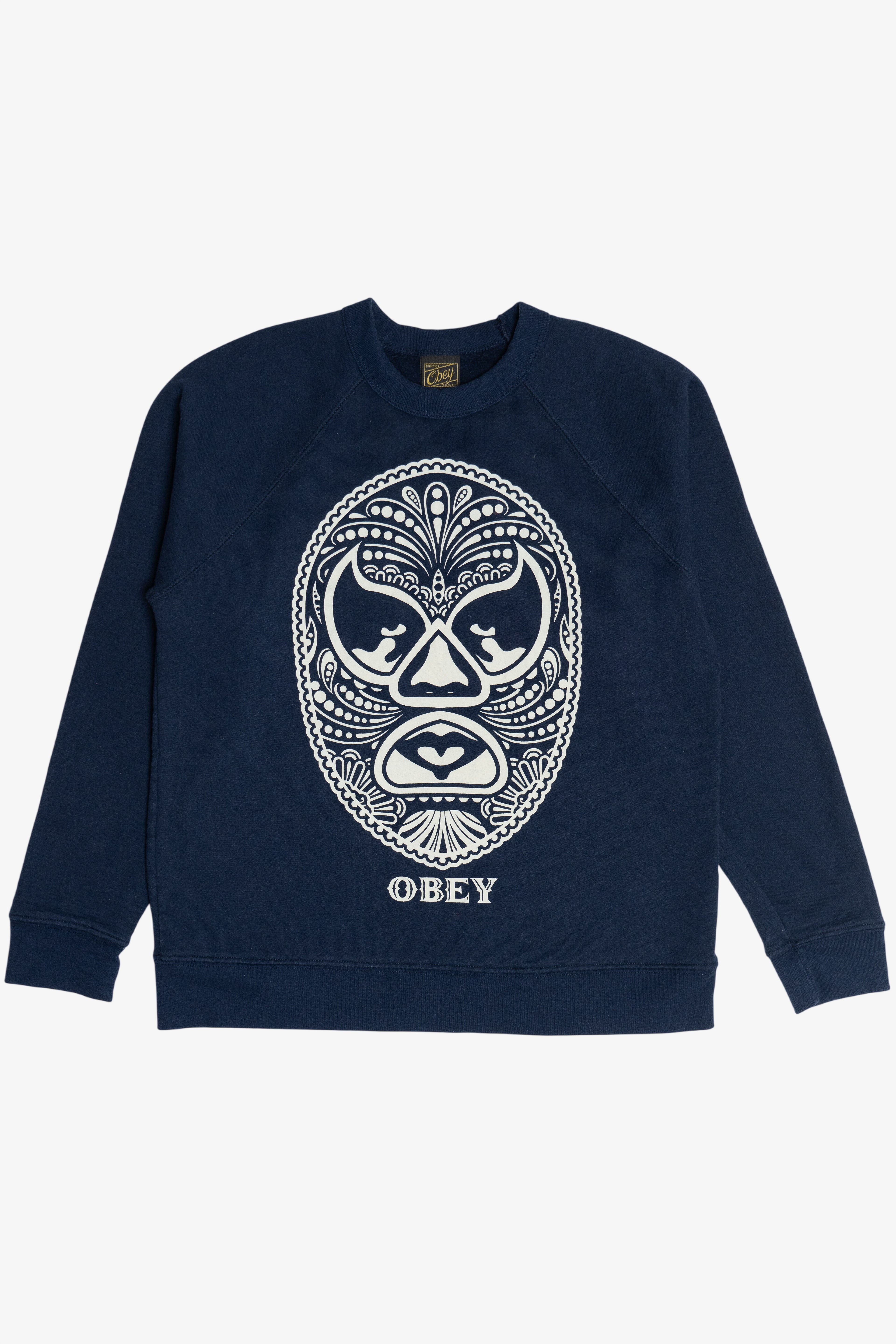OBEY Lucha Libre Navy Sweatshirt (2020s)