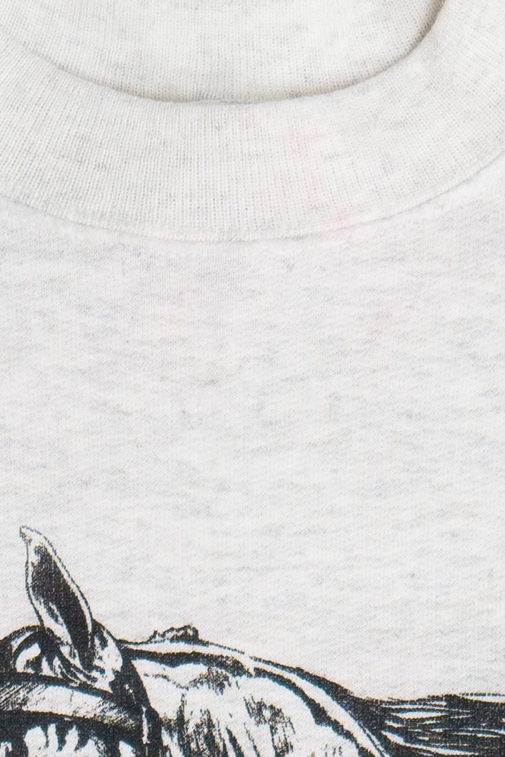 Vintage Horse Illustration Summer Frost Designs Sweatshirt (1990s)