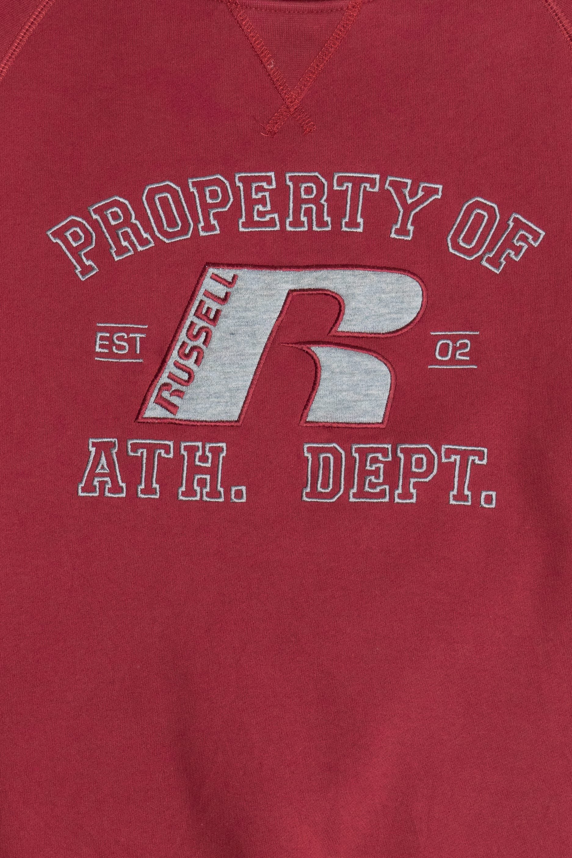 "Property Of Russell Ath. Dept." Embroidered Sweatshirt (2010s)