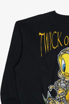 Vintage "Twick Or Tweet" Tweety Bird Looney Tunes Halloween Sweatshirt (1990s)