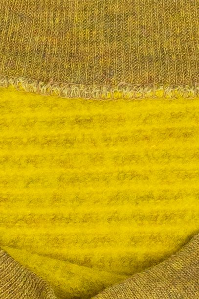 Vintage Mustard Yellow Thin Striped Sweatshirt (1980s)