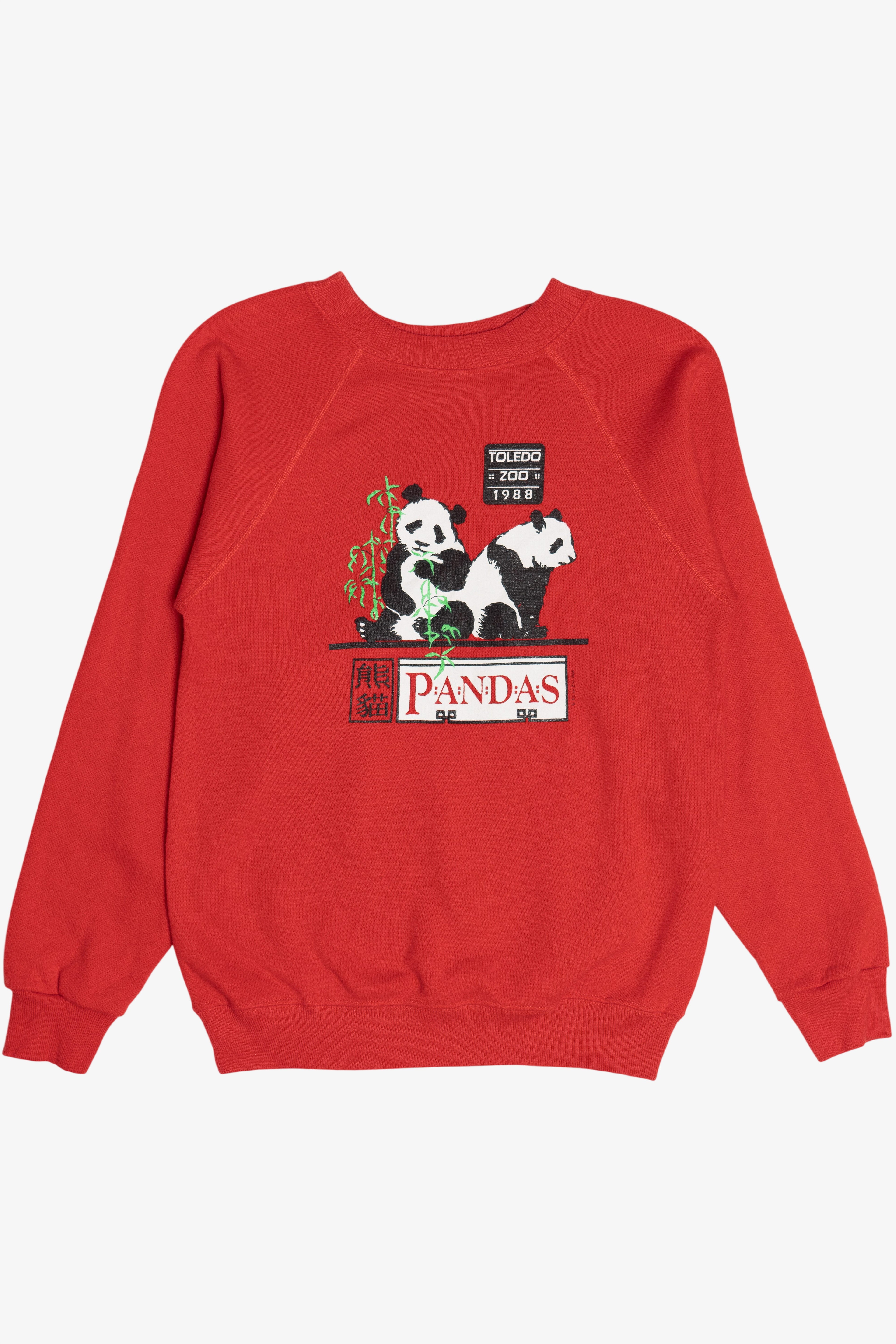 Vintage "Toledo Zoo 1988" Pandas Sweatshirt (1980s)