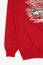 Vintage Red Morning Sun Winter Scene Sweatshirt (1990s)