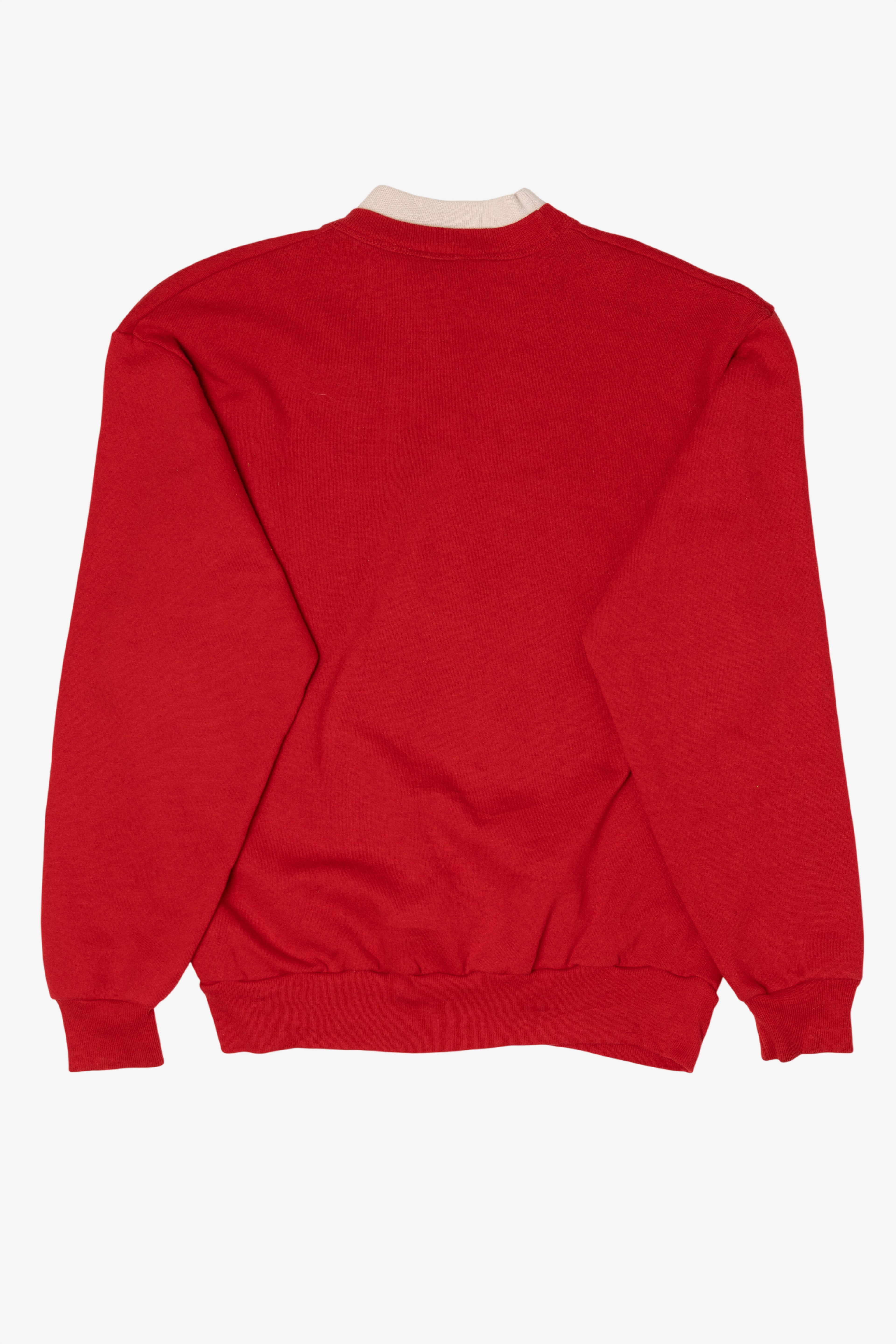 Vintage Red Morning Sun Winter Scene Sweatshirt (1990s)