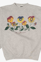 Vintage Pansy Potpourri Tultex Sweatshirt (1990s)
