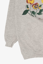 Vintage Pansy Potpourri Tultex Sweatshirt (1990s)