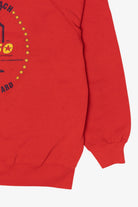 Vintage Red Long Beach Naval Shipyard Raglan Sweatshirt (1990s)
