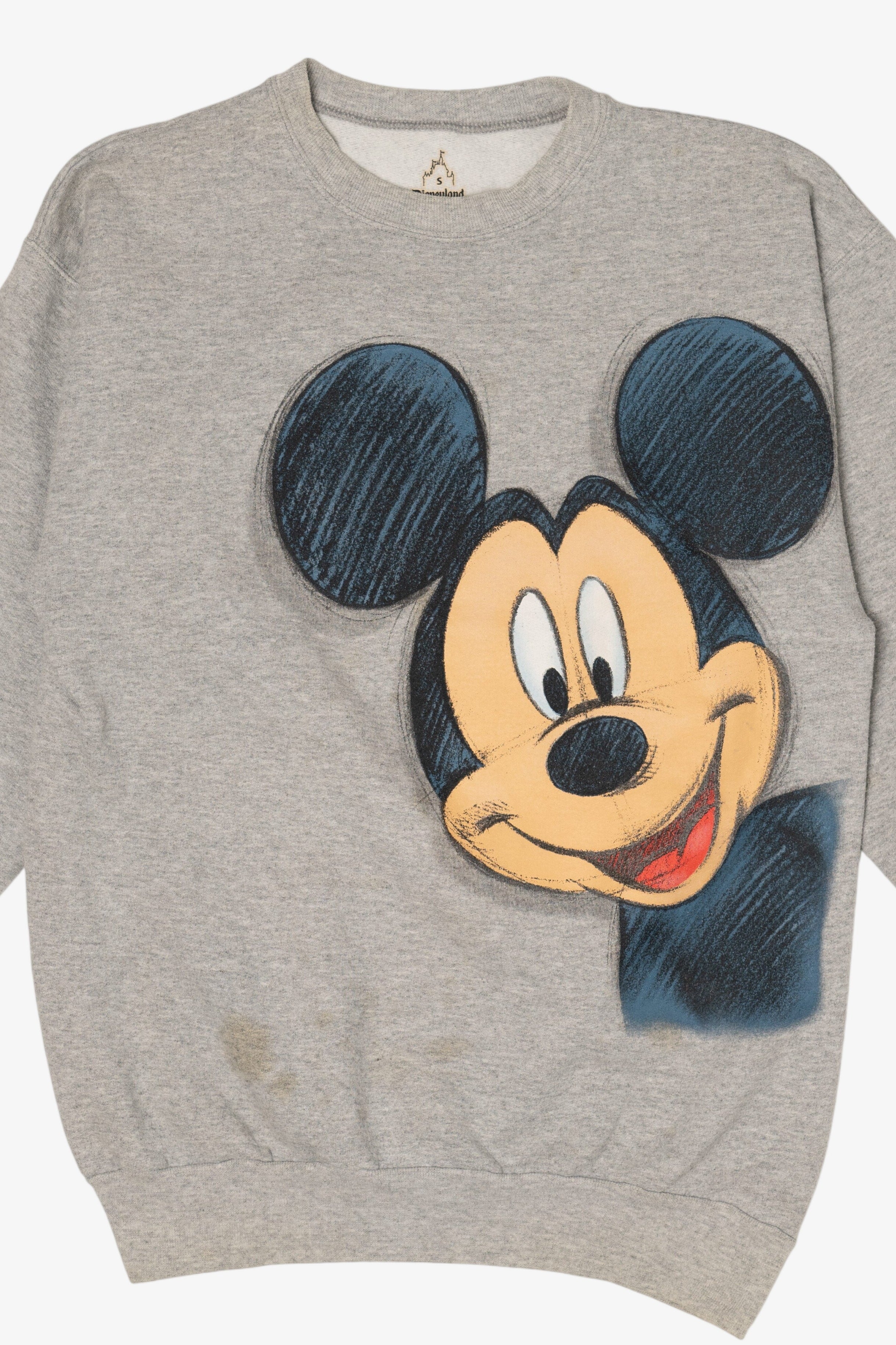 Disneyland Mickey Mouse Cut-Off Sleeves Sweatshirt