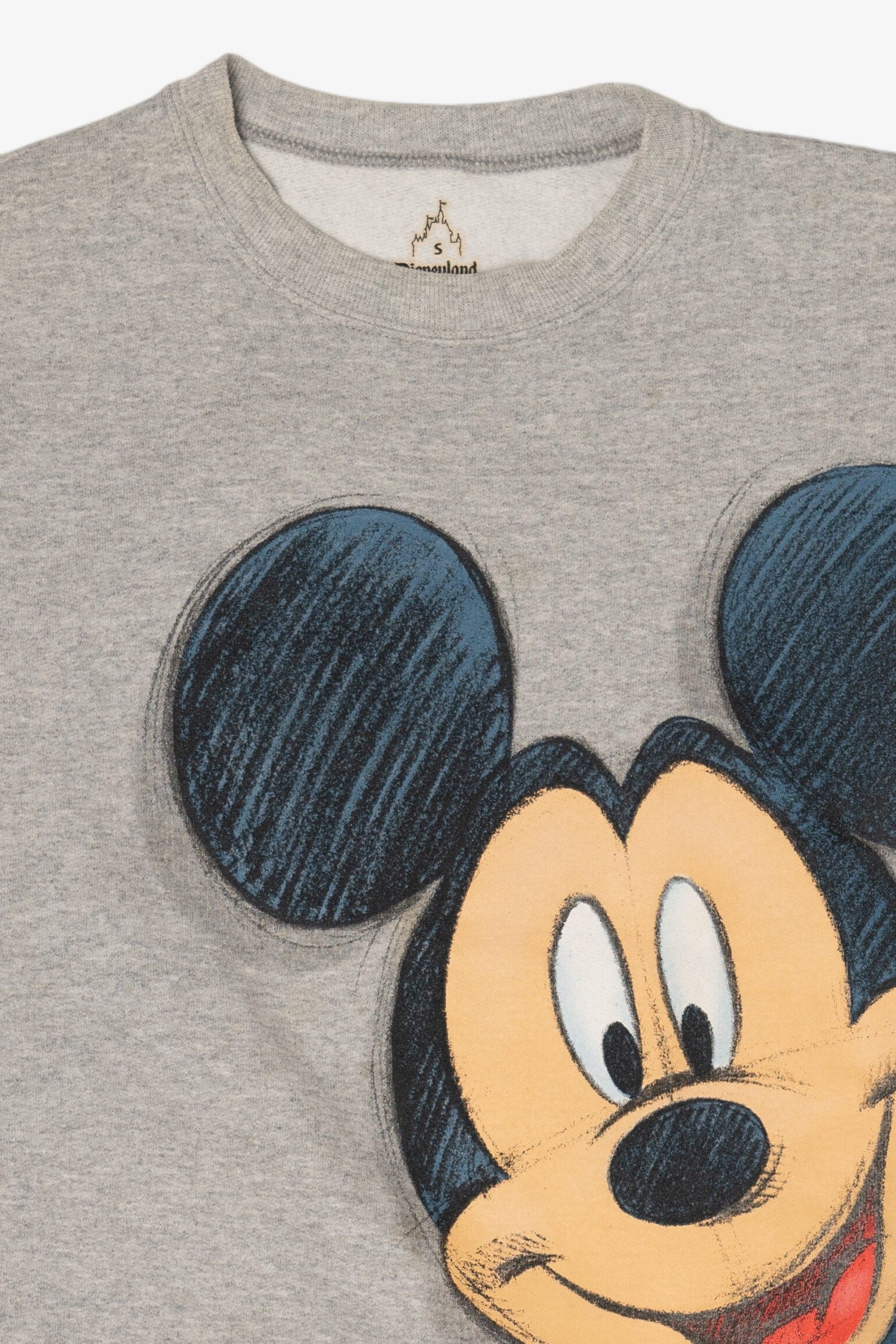 Disneyland Mickey Mouse Cut-Off Sleeves Sweatshirt