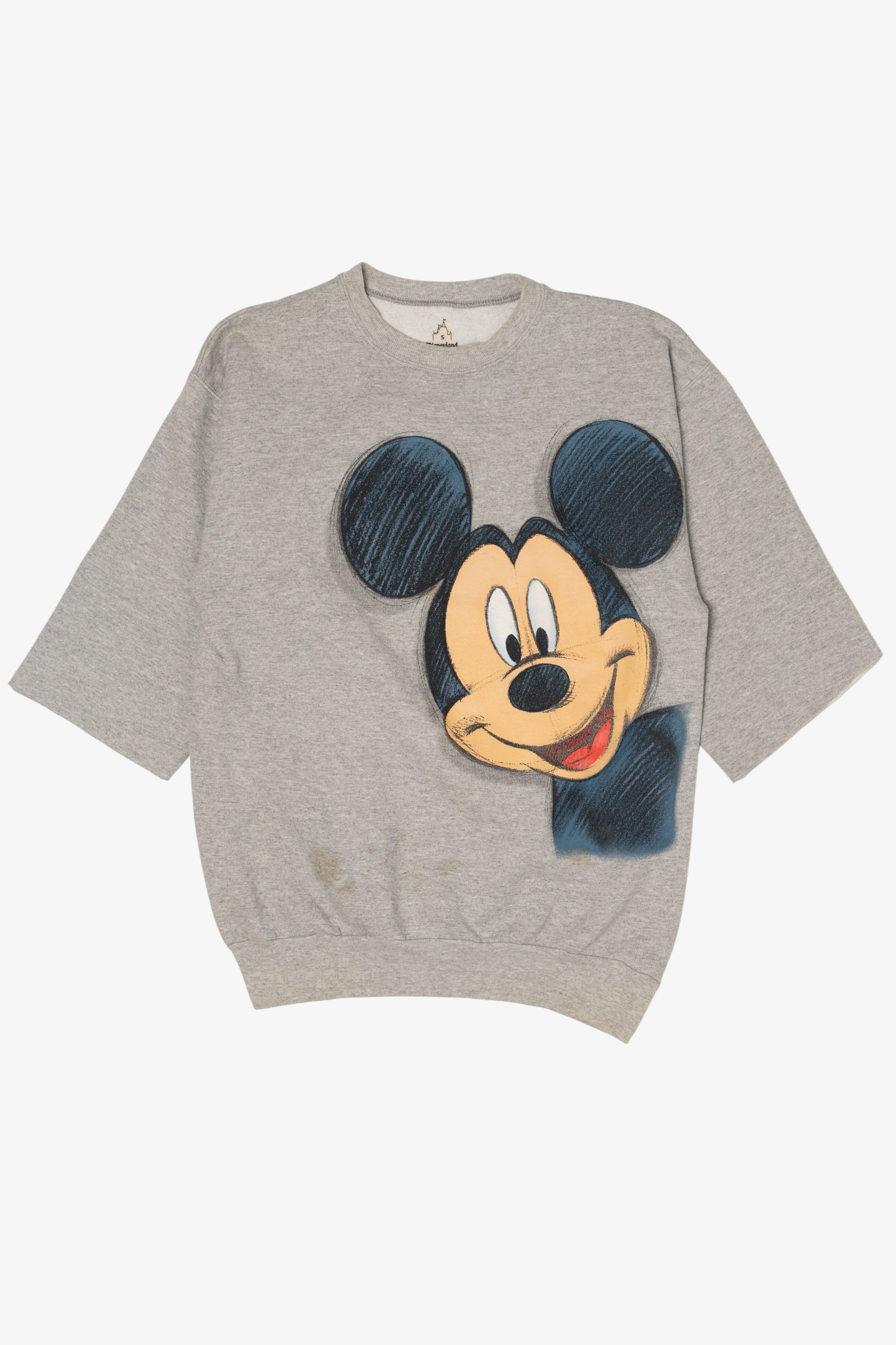 Disneyland Mickey Mouse Cut-Off Sleeves Sweatshirt