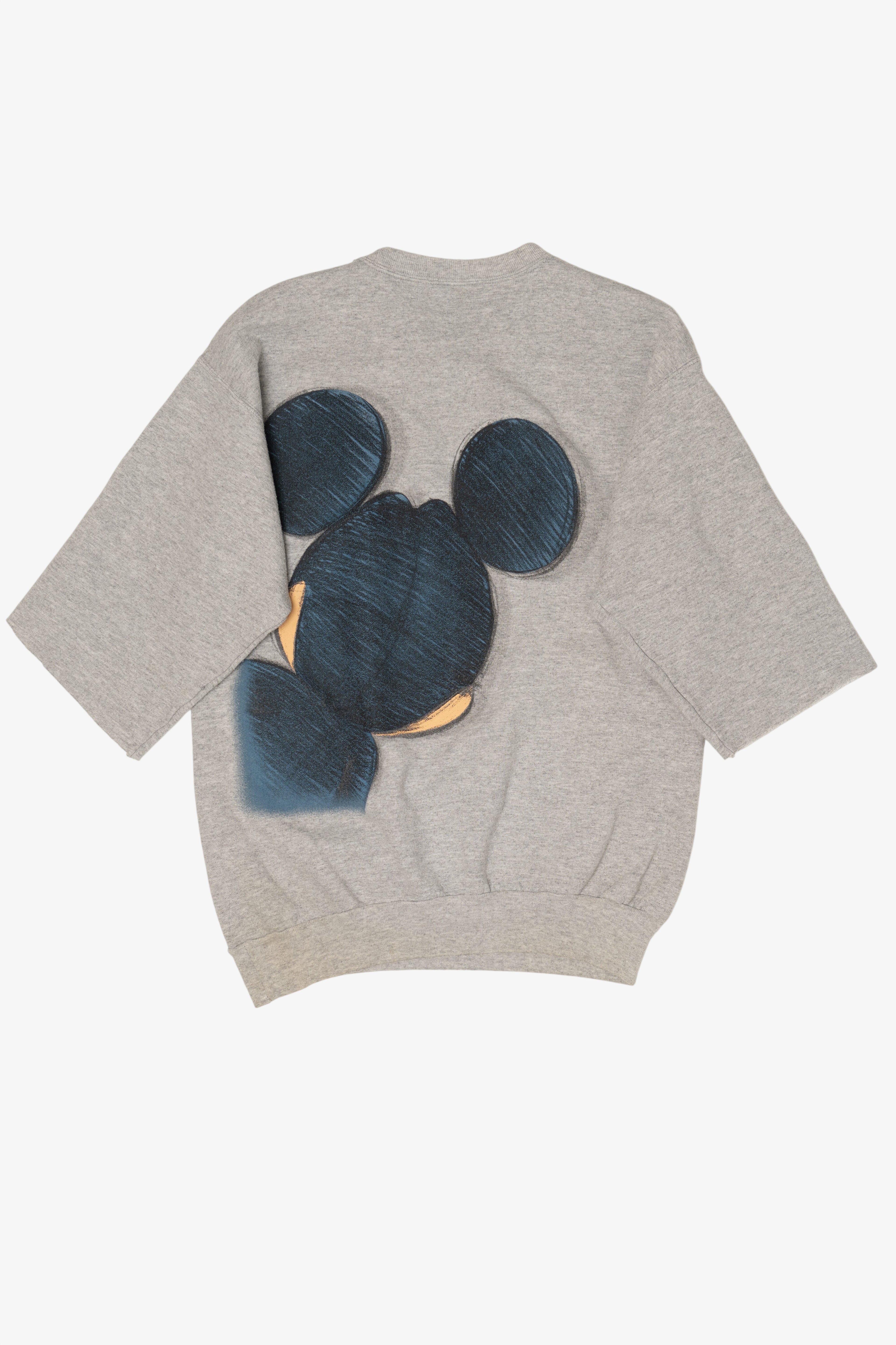 Disneyland Mickey Mouse Cut-Off Sleeves Sweatshirt