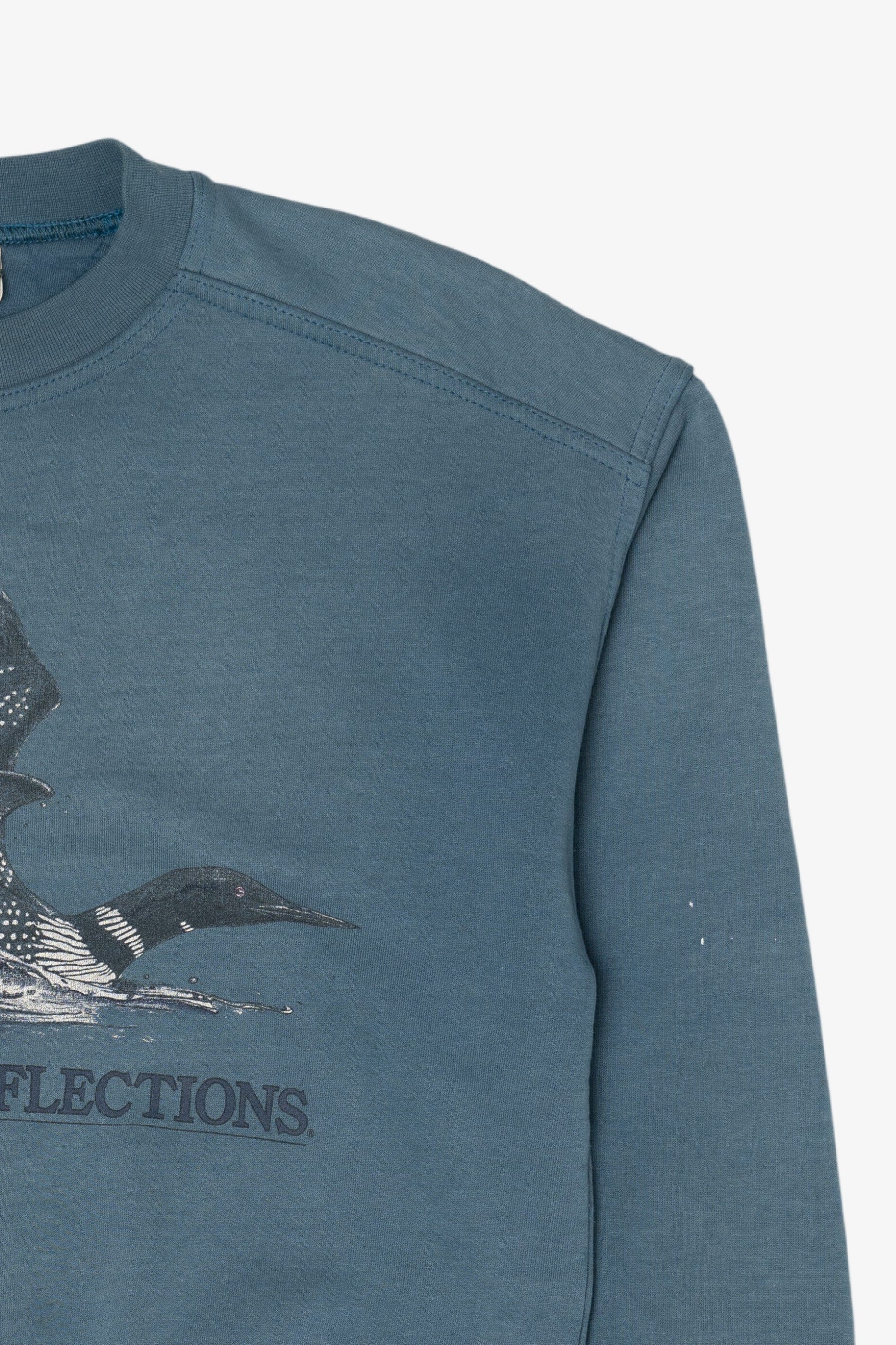 Vintage Blue Northern Reflections Loon Sweatshirt (1990s)