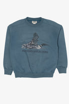 Vintage Blue Northern Reflections Loon Sweatshirt (1990s)