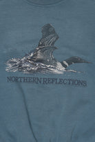 Vintage Blue Northern Reflections Loon Sweatshirt (1990s)