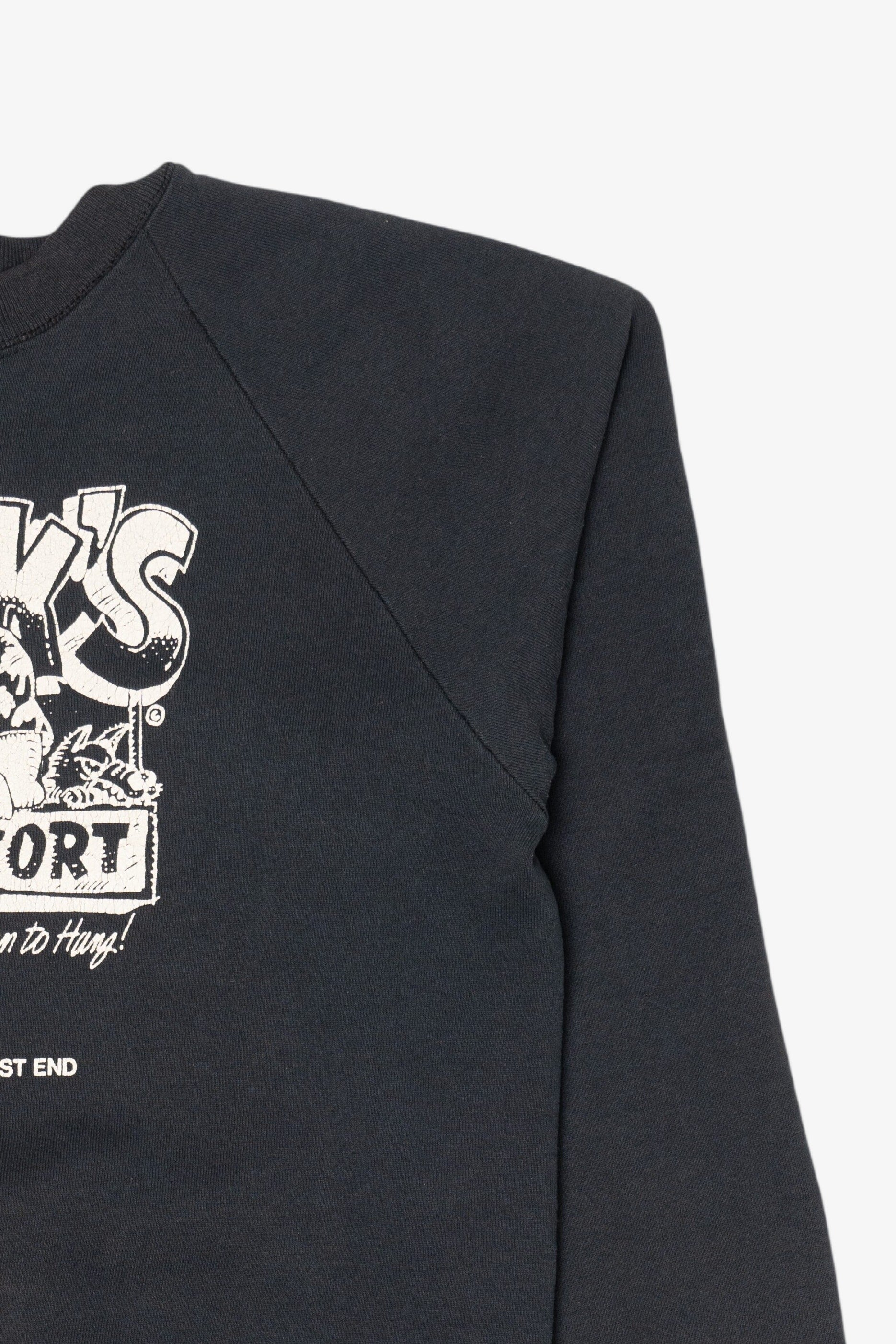 Vintage Dick's Last Resort Dallas' Historic West End Raglan Sweatshirt (1990s)