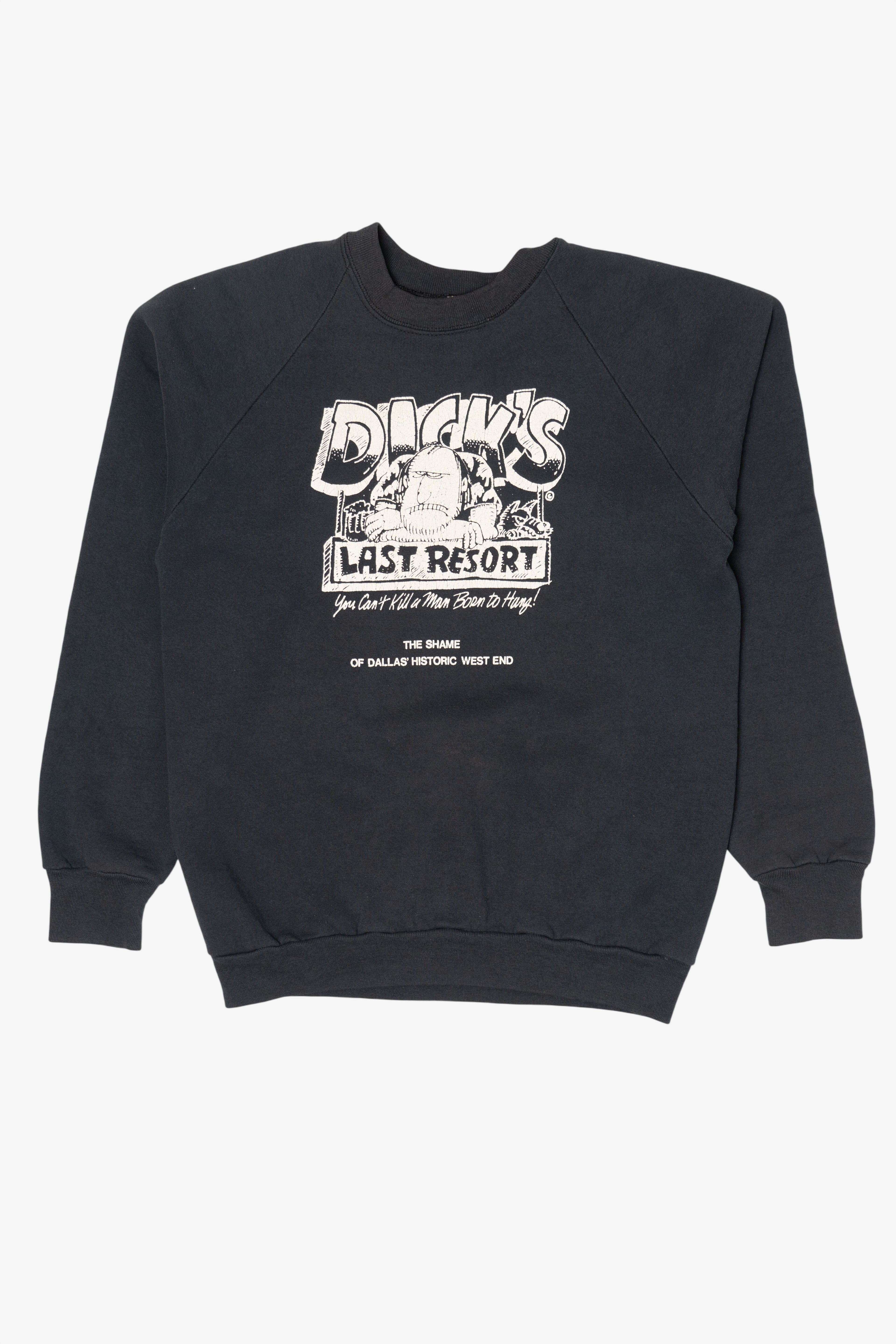 Vintage Dick's Last Resort Dallas' Historic West End Raglan Sweatshirt (1990s)