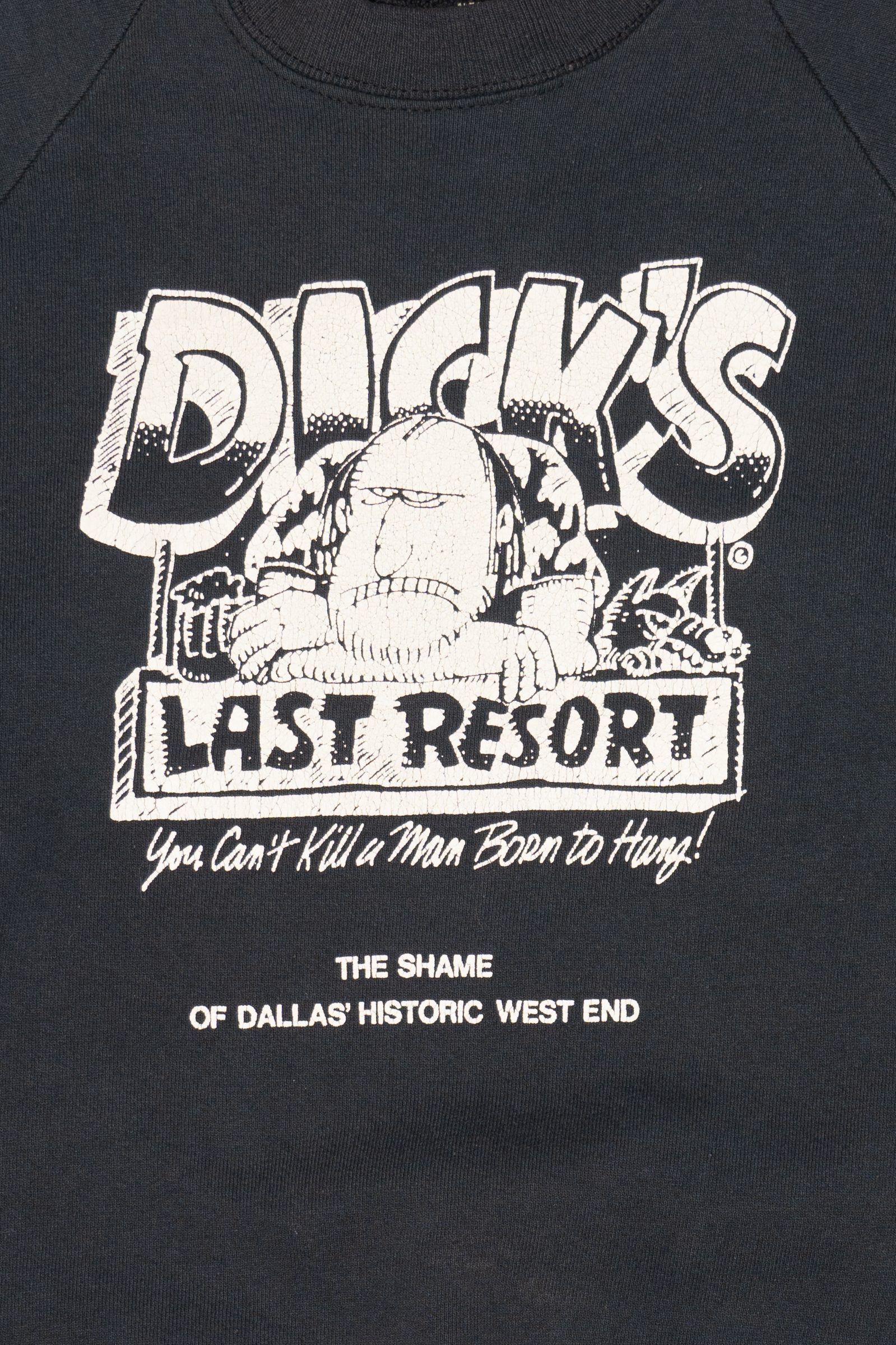 Vintage Dick's Last Resort Dallas' Historic West End Raglan Sweatshirt (1990s)