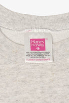 Vintage Light Gray Pile Of Apples Handpainted Sweatshirt (1990s)