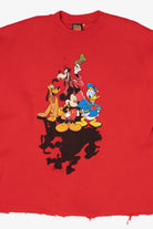 Vintage Red Mickey Unlimited Cut Off Sweatshirt (1990s)
