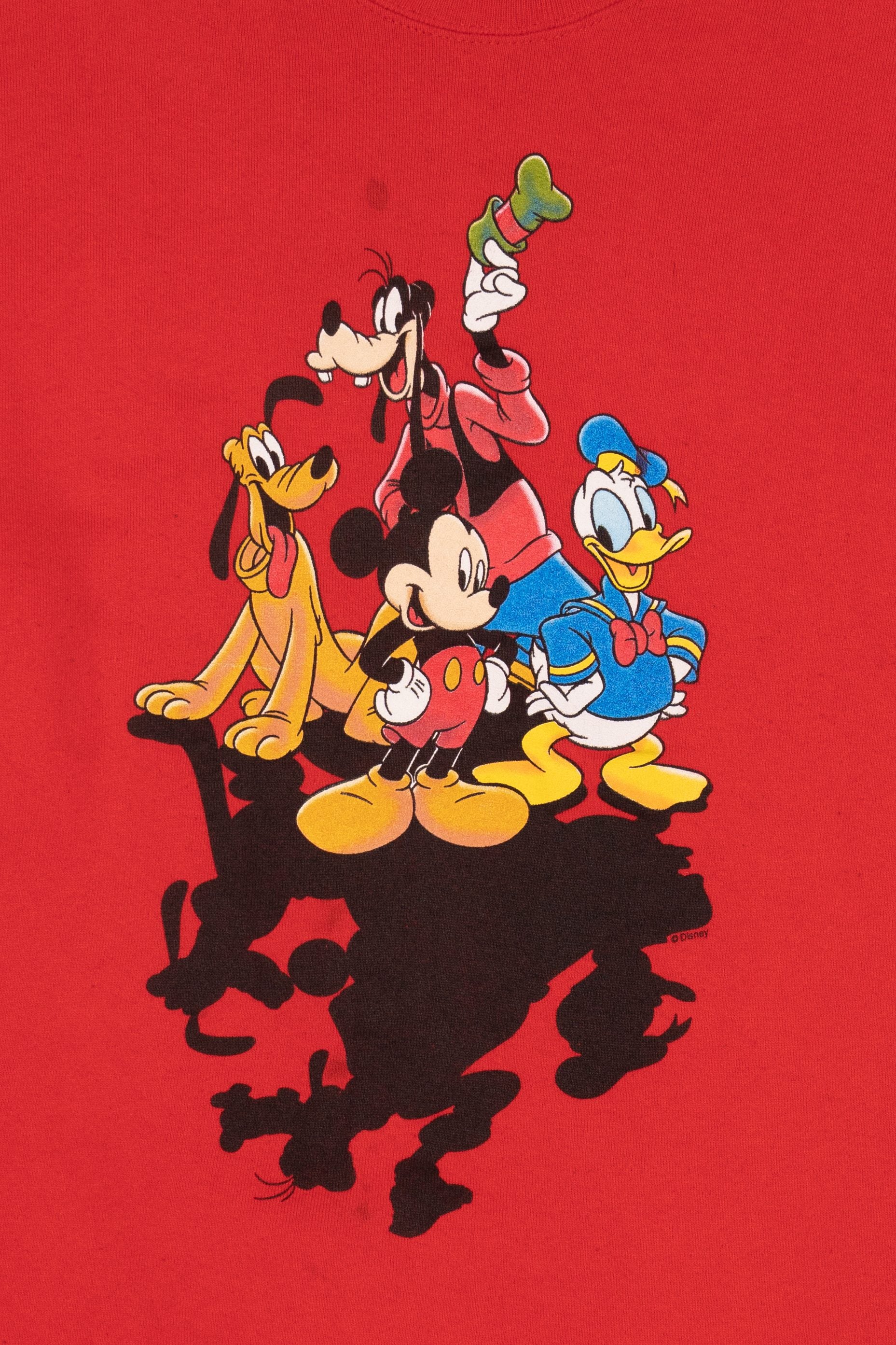 Vintage Red Mickey Unlimited Cut Off Sweatshirt (1990s)