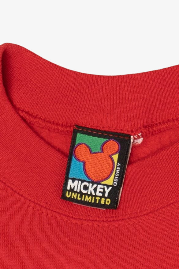 Vintage Red Mickey Unlimited Cut Off Sweatshirt (1990s)