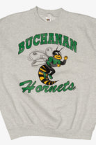 Vintage Gray Buchanan Hornets Sweatshirt (1990s)