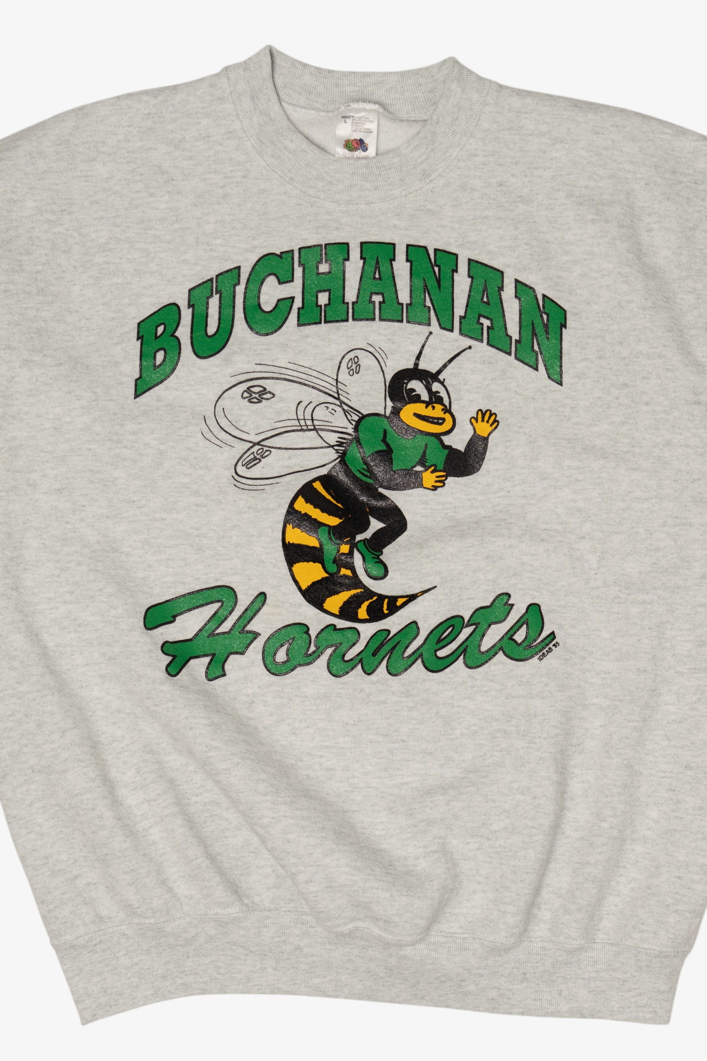 Vintage Gray Buchanan Hornets Sweatshirt (1990s)