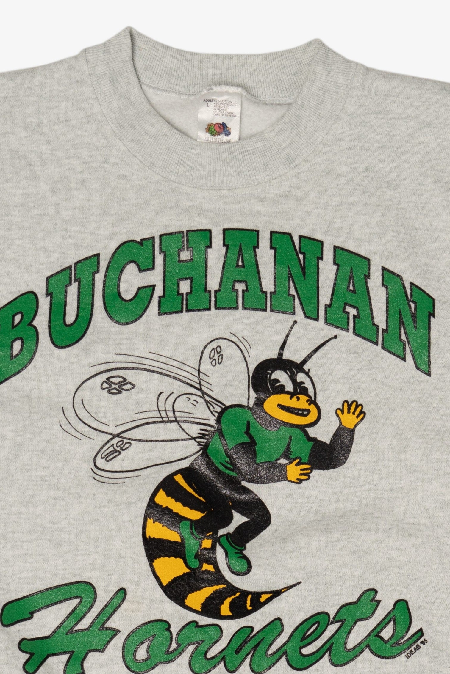 Vintage Gray Buchanan Hornets Sweatshirt (1990s)