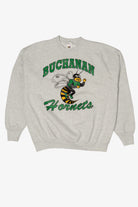 Vintage Gray Buchanan Hornets Sweatshirt (1990s)