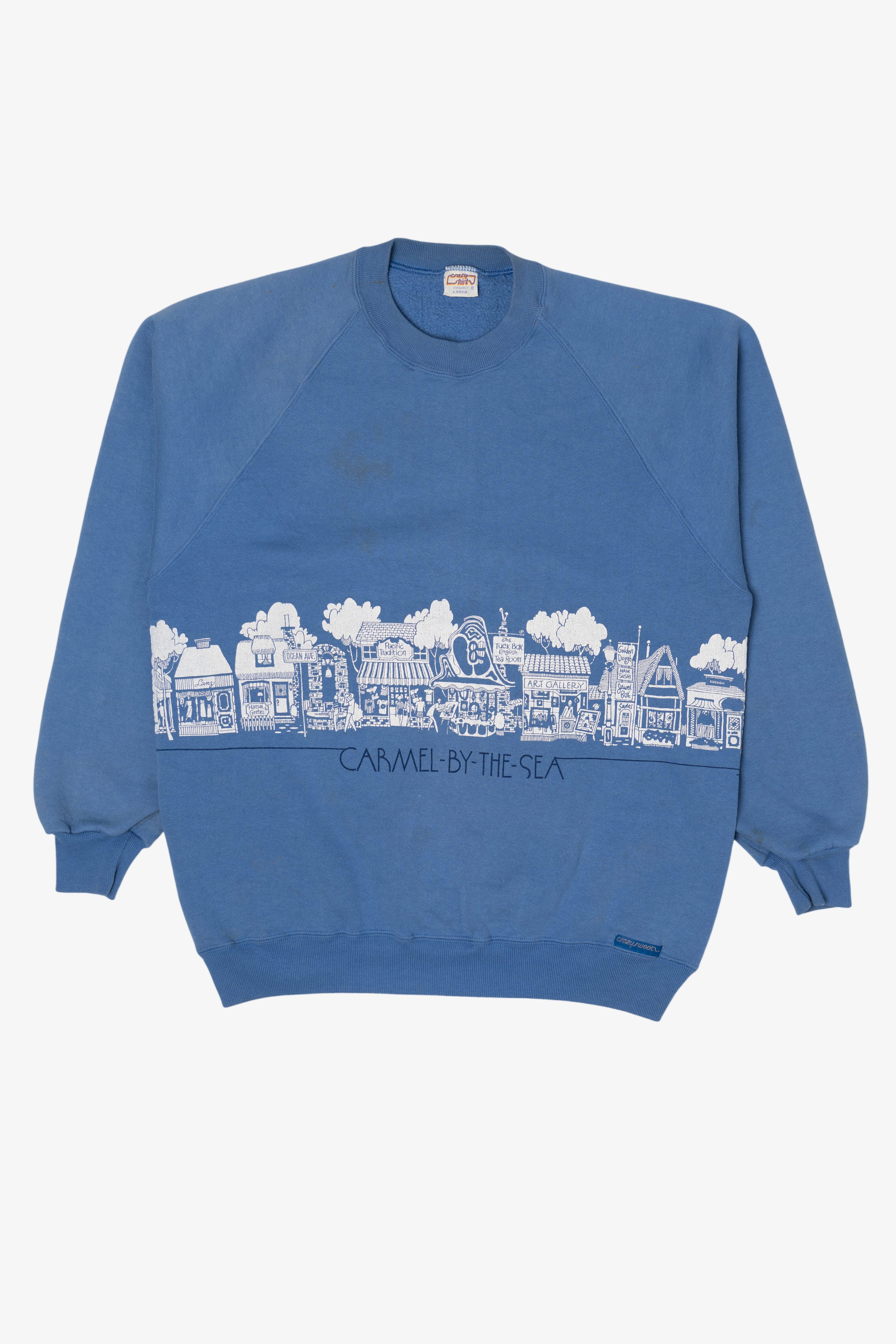 Vintage Carmel By The Sea Wrap Around Raglan Sweatshirt (1990s)