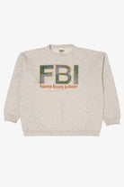 Vintage Gray FBI "Forever Believe In Christ" Sweatshirt (1990s)