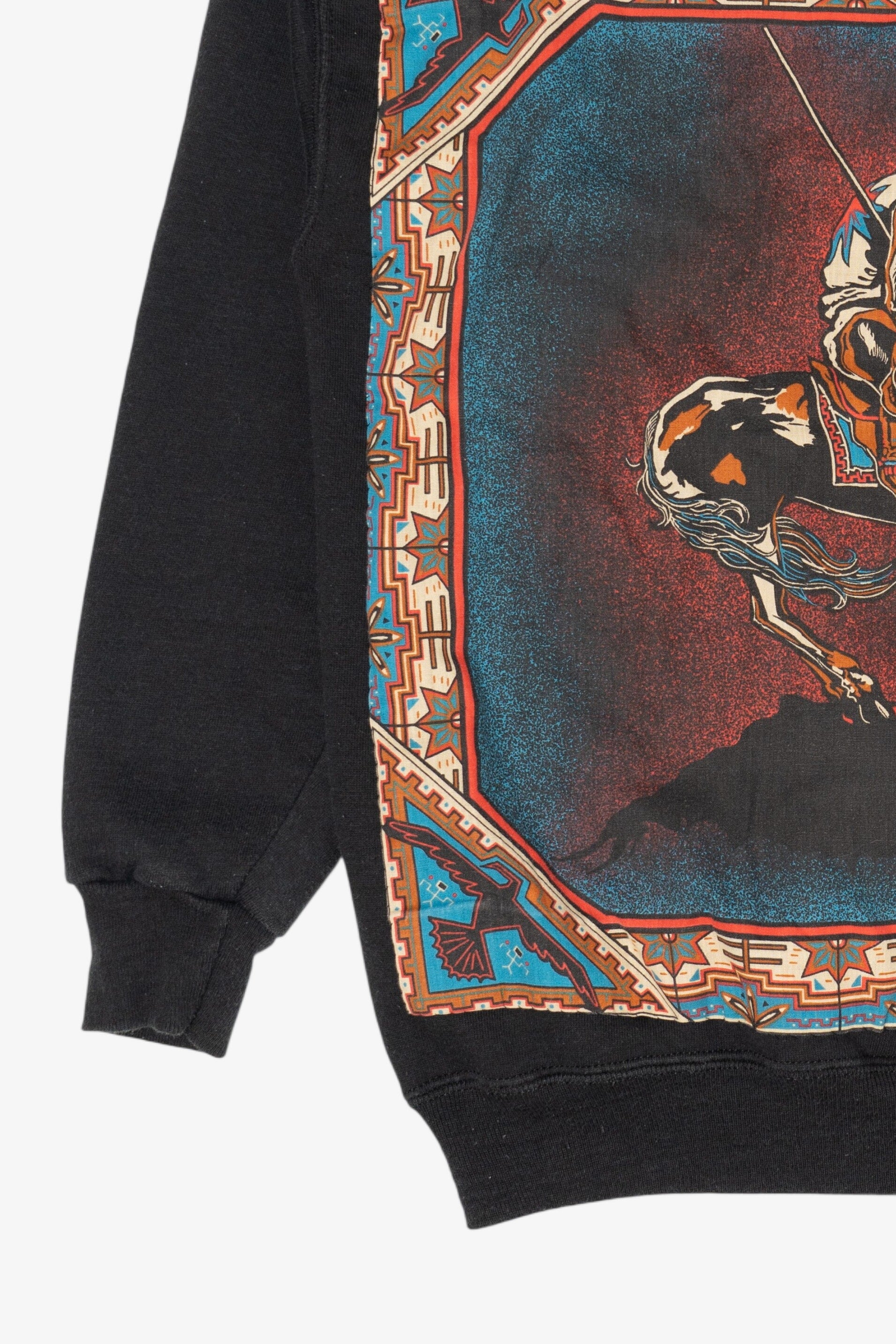 Vintage Black Native American On Horse Sweatshirt (1990s)