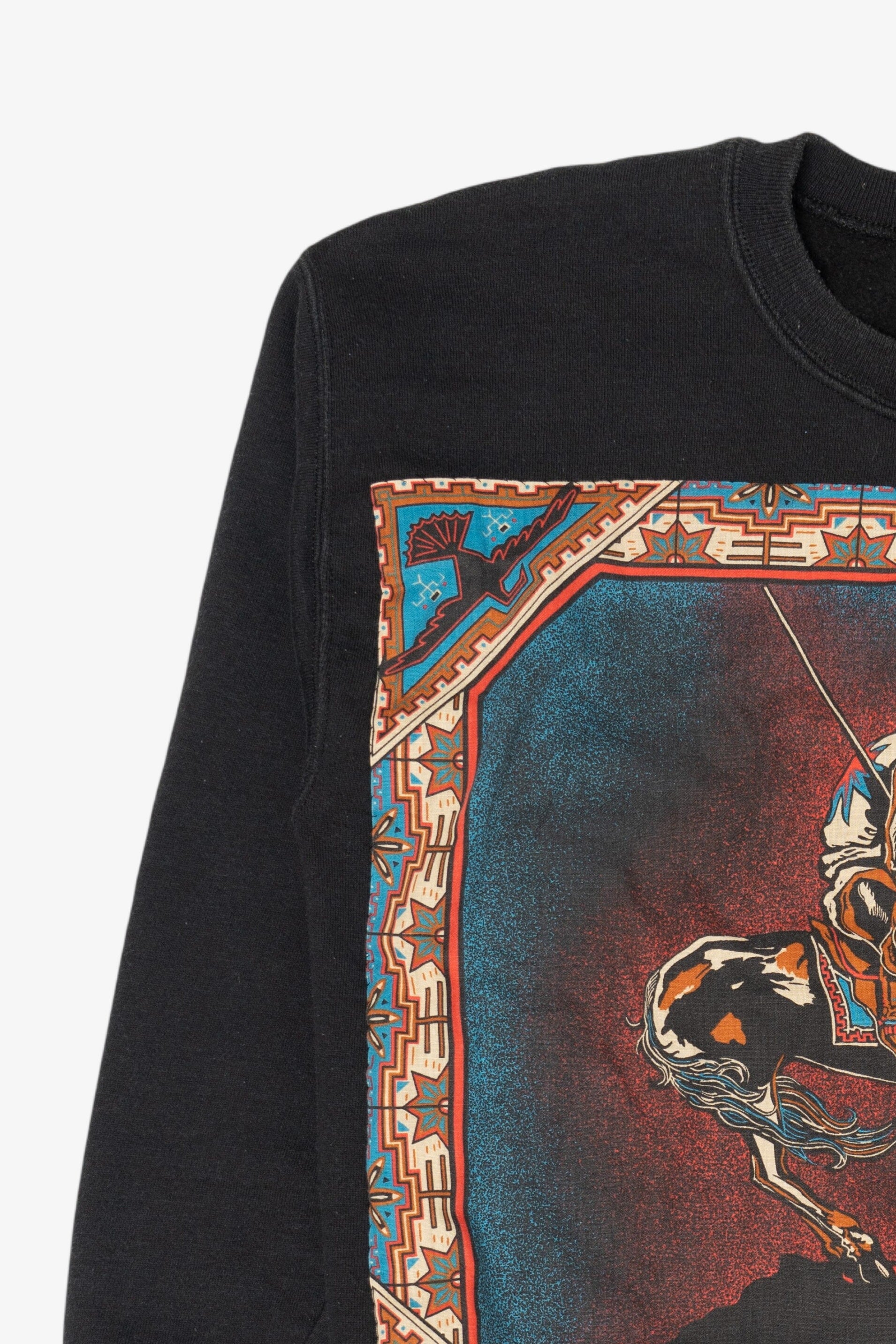 Vintage Black Native American On Horse Sweatshirt (1990s)